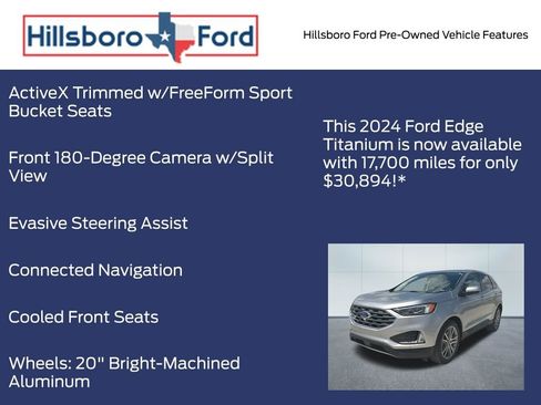 Used 2024 Ford Edge Titanium w/ Equipment Group 301A AWD/4WD image 13