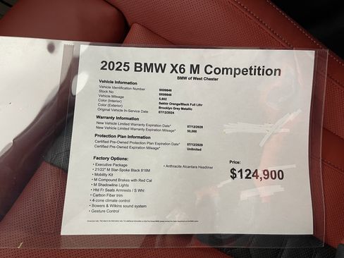 Used 2025 BMW X6 M Competition w/ Executive Package image 18