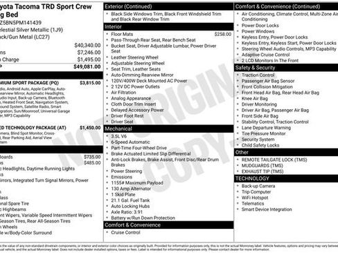 Used 2023 Toyota Tacoma TRD Sport w/ TRD Premium Sport Package AWD/4WD image 12