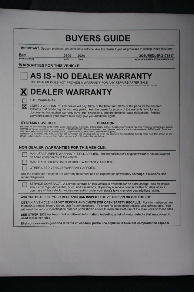 Used 2024 RAM 2500 Big Horn w/ Off Road Package AWD/4WD image 33