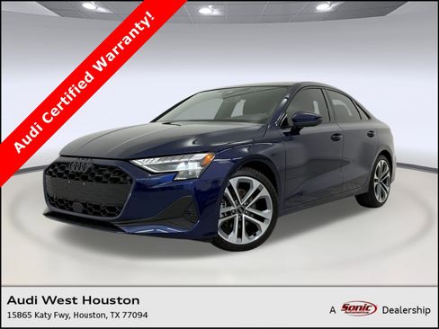 Certified 2025 Audi A3 2.0T Premium w/ Black Optic Package image 1