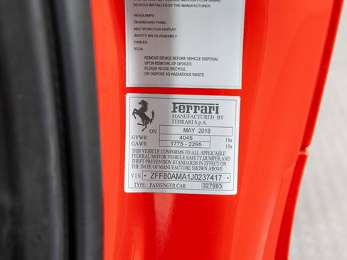 Certified 2018 Ferrari 488 Spider image 47