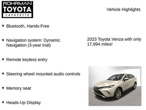 Used 2023 Toyota Venza Limited image 8