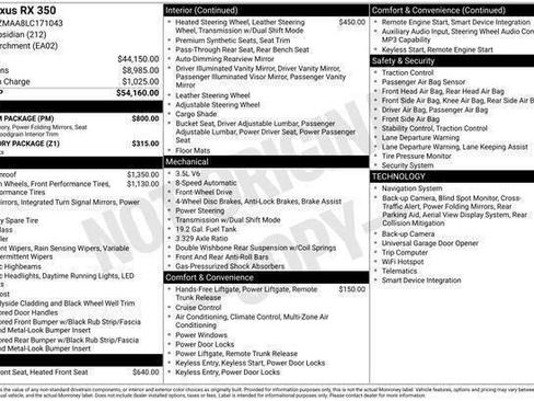 Used 2020 Lexus RX 350 FWD w/ Premium Package image 15