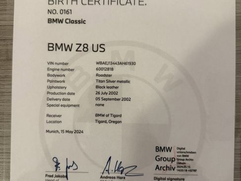 Used 2003 BMW Z8 image 32