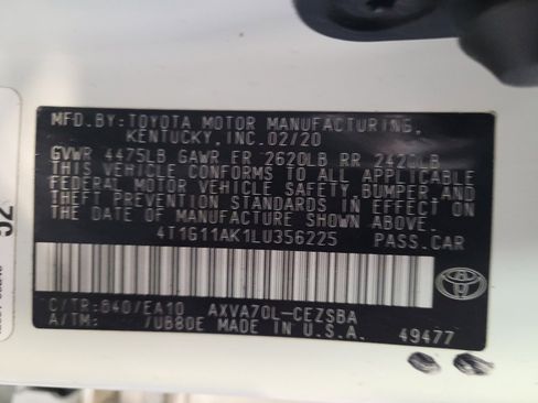Used 2020 Toyota Camry SE FWD image 33