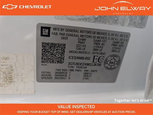 Used 2021 GMC Sierra 1500 SLT w/ SLT Convenience Package image 34