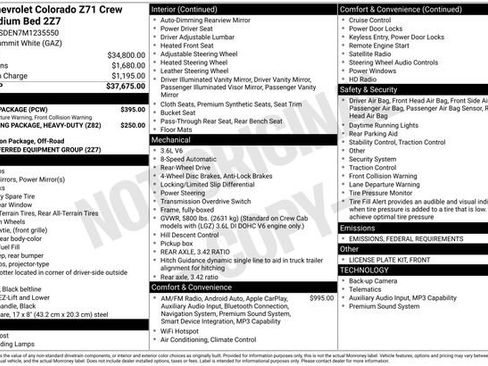 Used 2021 Chevrolet Colorado Z71 w/ Safety Package image 27