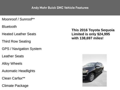 Used 2016 Toyota Sequoia Limited AWD/4WD image 4