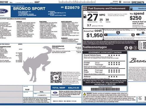 New 2025 Ford Bronco Sport Heritage w/ Convenience Package image 25