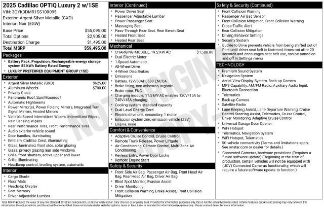 Certified 2025 Cadillac Optiq Luxury 2 AWD/4WD image 34