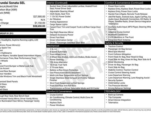 Used 2024 Hyundai Sonata SEL image 17
