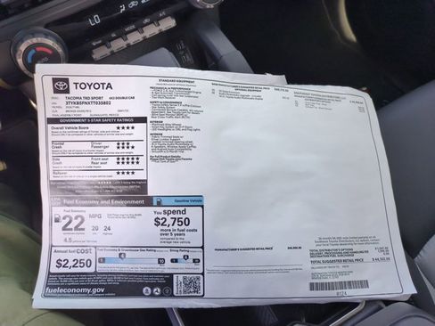 New 2026 Toyota Tacoma TRD Sport image 17