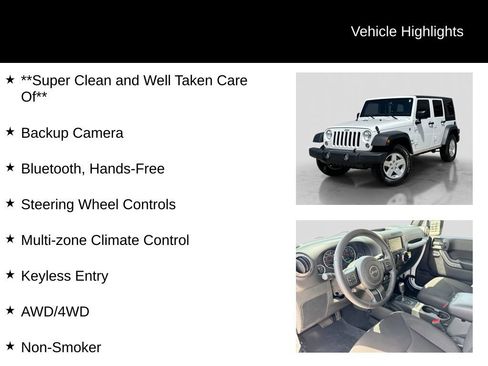 Used 2016 Jeep Wrangler Unlimited Sport w/ Quick Order Package 24S AWD/4WD image 21