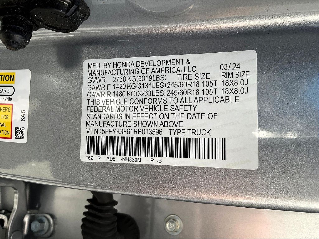 Certified 2024 Honda Ridgeline TrailSport image 20