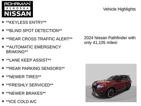 Certified 2024 Nissan Pathfinder Rock Creek AWD/4WD image 7