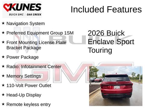 New 2026 Buick Enclave Sport Touring w/ Power Package image 2