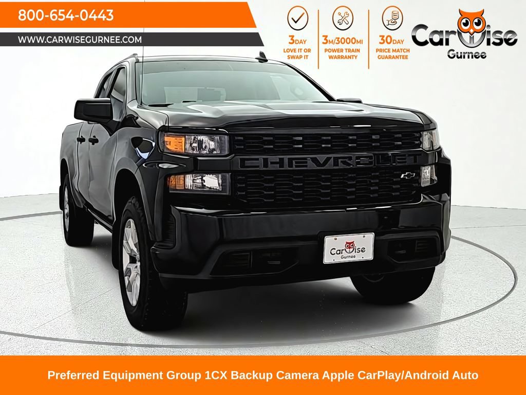 Used 2020 Chevrolet Silverado 1500 Custom w/ Custom Value Package AWD/4WD image 1