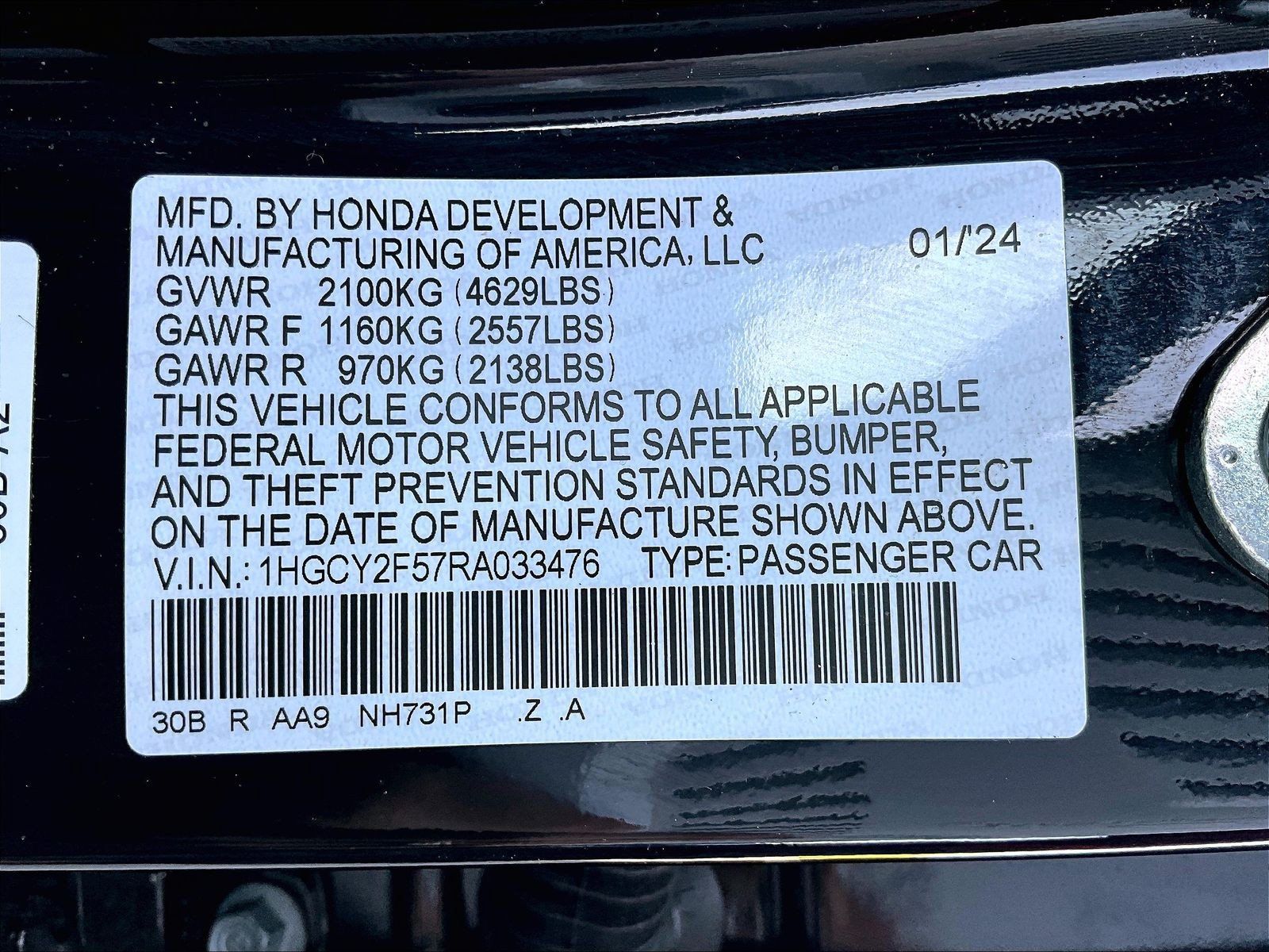 Certified 2024 Honda Accord Sport image 18
