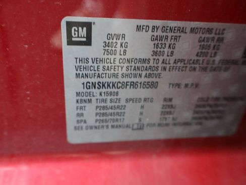 Used 2015 Chevrolet Suburban LTZ AWD/4WD image 4