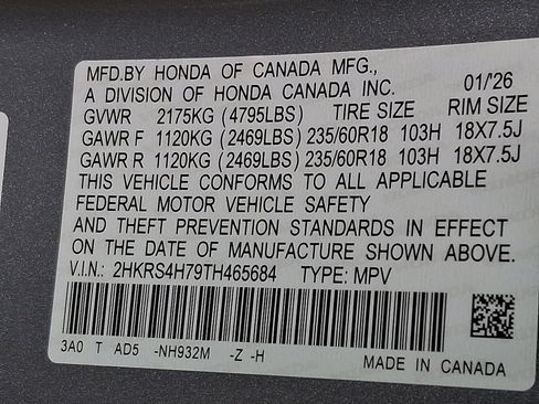 New 2026 Honda CR-V EX-L image 16