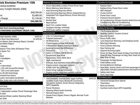 Used 2020 Buick Envision Premium image 15