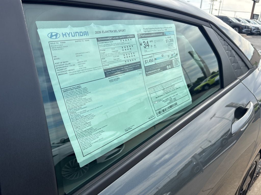 New 2026 Hyundai Elantra Sport FWD image 21