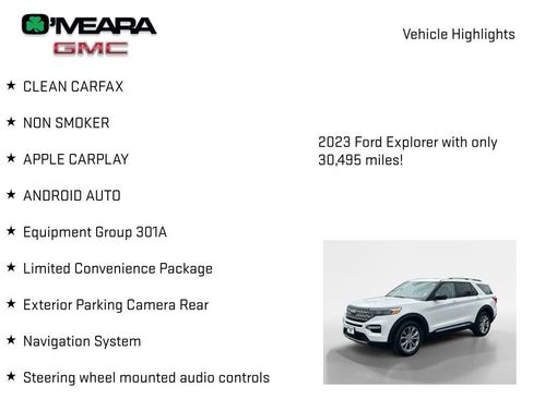 Used 2023 Ford Explorer Limited w/ Equipment Group 301A AWD/4WD image 8