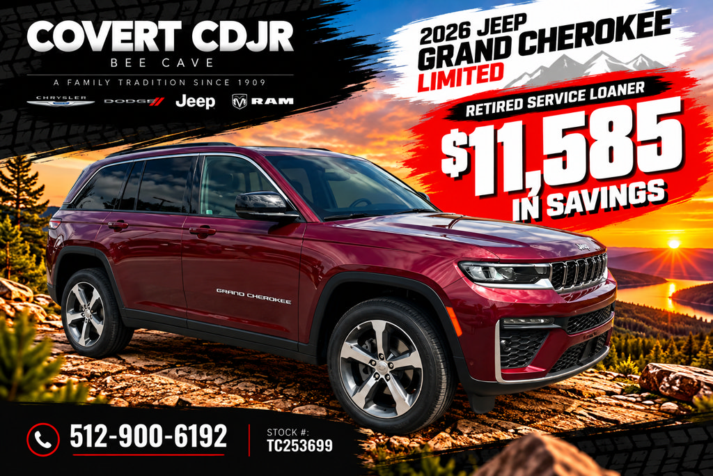 New 2026 Jeep Grand Cherokee Limited w/ Luxury Tech Group II RWD 360° Tour