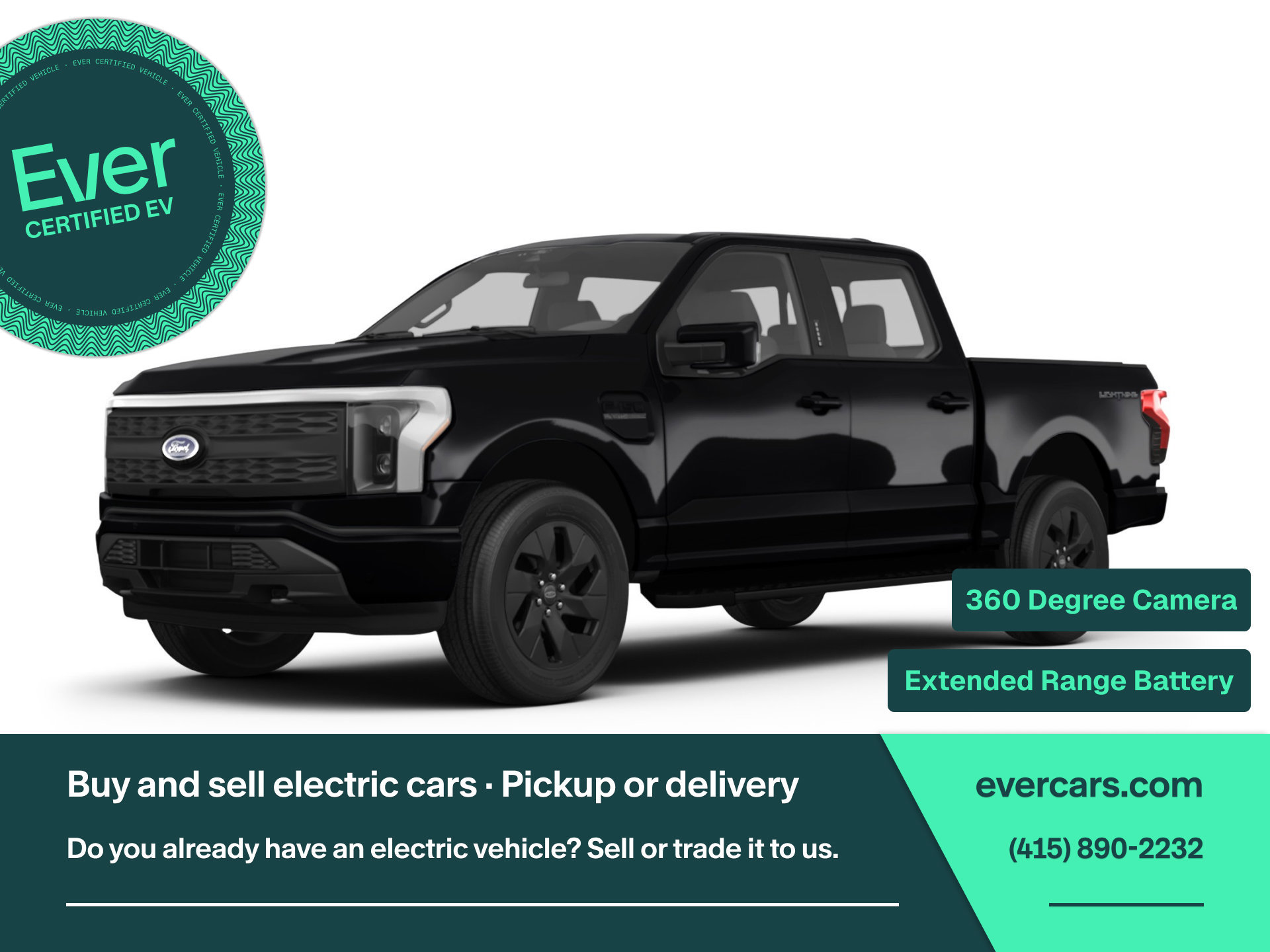 Used 2024 Ford F150 Lightning Flash w/ Max Trailer Tow Package AWD/4WD image 1