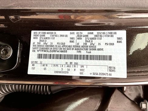 Certified 2024 Ford F150 XLT w/ Equipment Group 303A High image 33