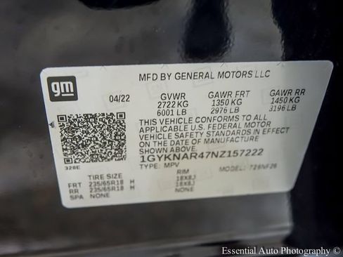 Certified 2022 Cadillac XT5 Luxury w/ LPO, Floor Liner Package FWD image 26
