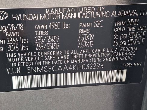 Used 2019 Hyundai Santa Fe Limited image 32