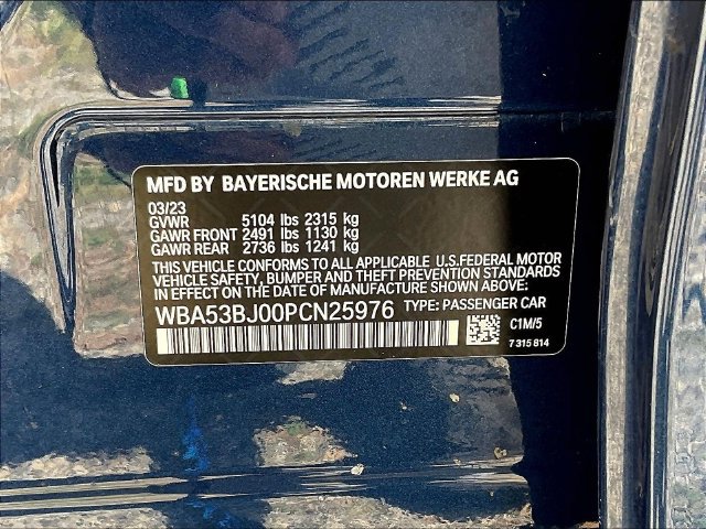 Used 2023 BMW 540i w/ M Sport Package RWD image 21