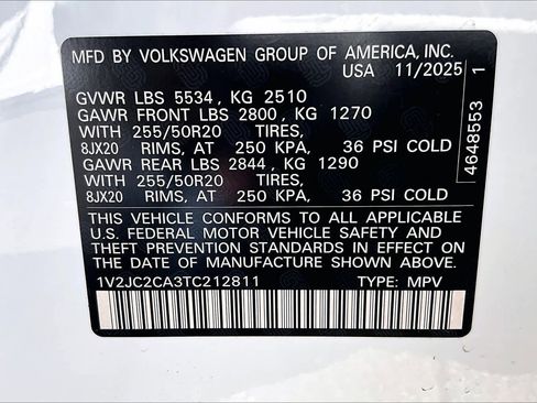 Used 2026 Volkswagen Atlas Cross Sport SE image 34