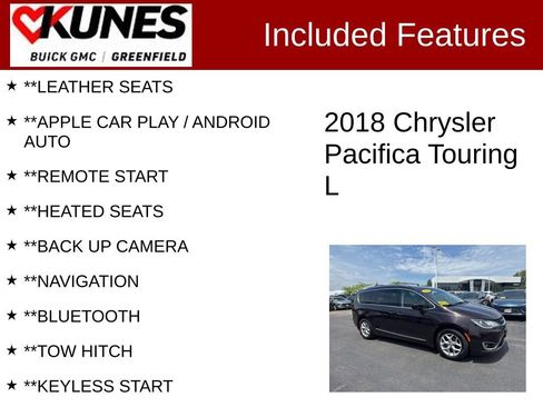 Used 2018 Chrysler Pacifica Touring-L FWD image 2