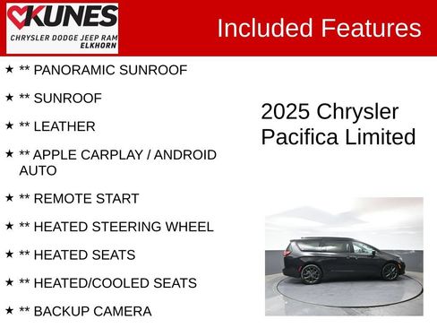 Used 2025 Chrysler Pacifica Limited FWD image 2