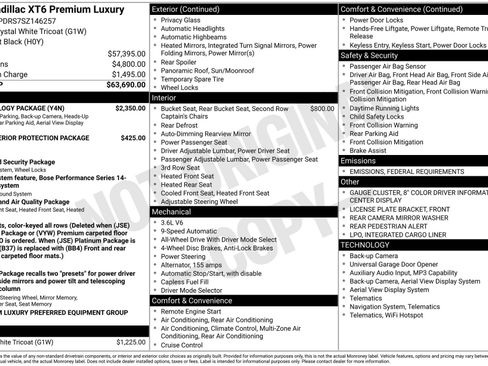 New 2025 Cadillac XT6 Premium Luxury w/ Technology Package image 39