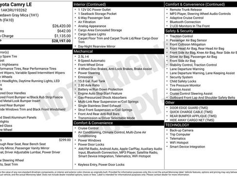 Used 2024 Toyota Camry LE image 17