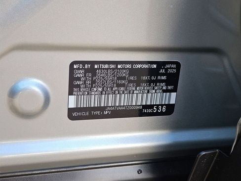 New 2026 Mitsubishi Eclipse Cross LE AWD/4WD image 33