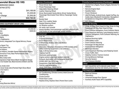 Used 2022 Chevrolet Blazer RS FWD image 28