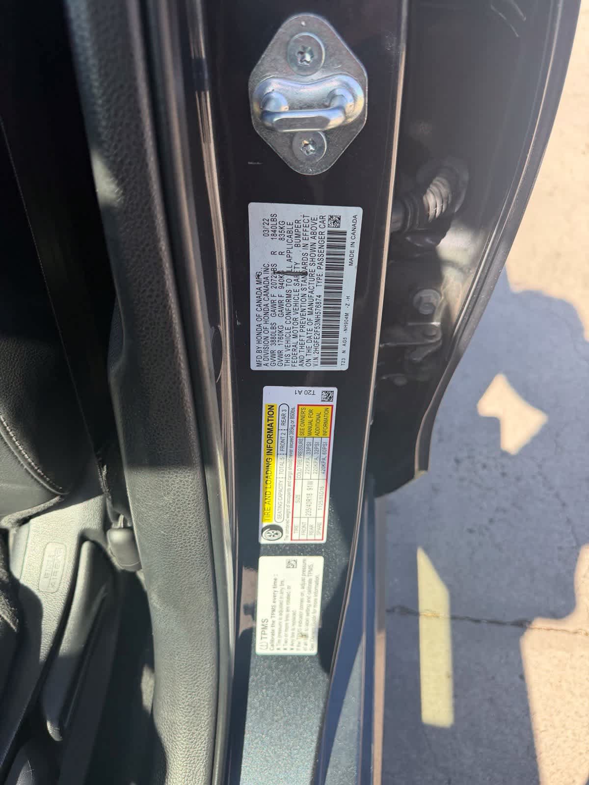Used 2022 Honda Civic Sport image 18