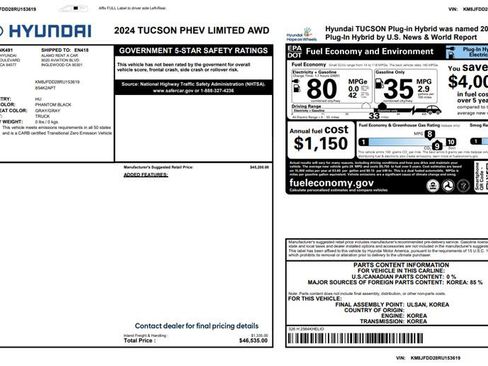 Used 2024 Hyundai Tucson Limited image 3