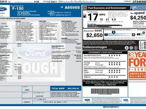 Used 2016 Ford F150 King Ranch w/ Equipment Group 601A Luxury image 51