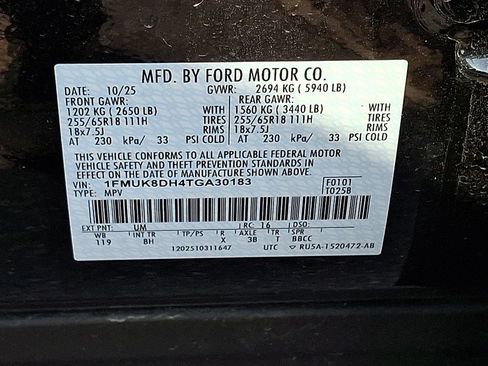 New 2026 Ford Explorer Active AWD/4WD image 28