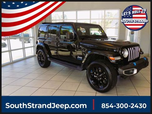 Certified 2023 Jeep Wrangler Unlimited Sahara w/ Cold Weather Group AWD/4WD image 1