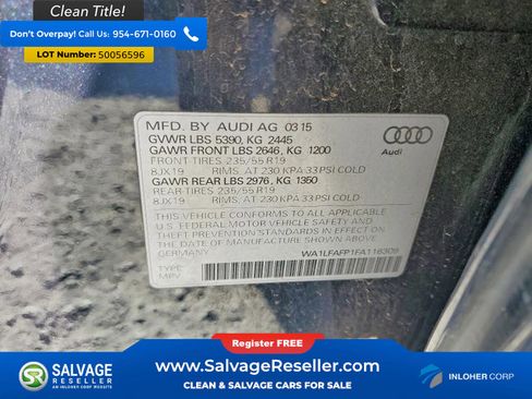 Used 2015 Audi Q5 2.0T Premium Plus w/ Technology Package AWD/4WD image 17