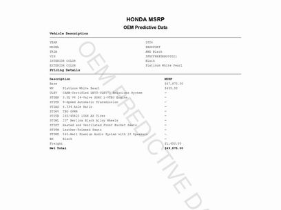 Used 2024 Honda Passport Black Edition