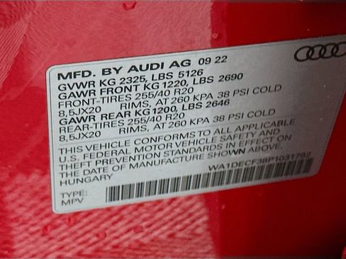 Used 2023 Audi Q3 2.0T Premium w/ Black Optic Sport Package image 33