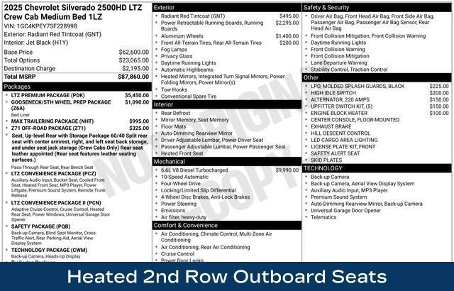 Used 2025 Chevrolet Silverado 2500 LTZ w/ LTZ Premium Package AWD/4WD image 28